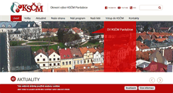 Desktop Screenshot of pardubice.kscm.cz