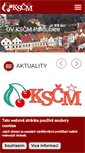 Mobile Screenshot of pardubice.kscm.cz