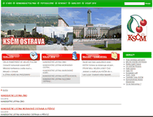 Tablet Screenshot of ostrava.kscm.cz