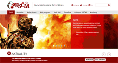 Desktop Screenshot of kscm.cz