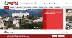 Desktop Screenshot of karlovyvary.kscm.cz