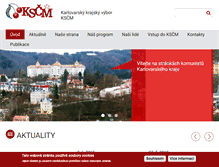 Tablet Screenshot of karlovyvary.kscm.cz