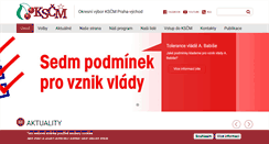 Desktop Screenshot of prahavychod.kscm.cz